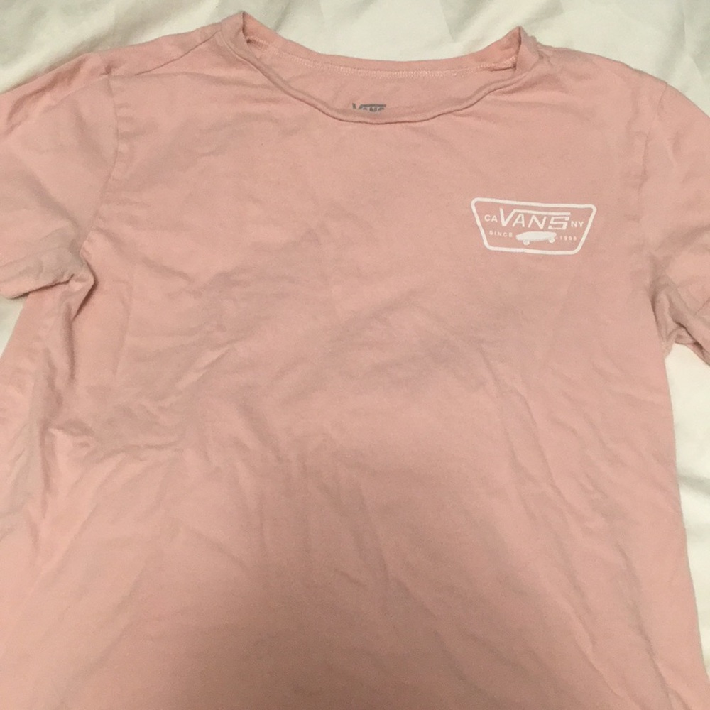 light pink vans tshirt